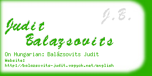 judit balazsovits business card